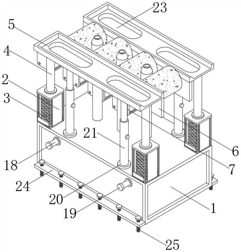 Car chassis flushing device for car beauty