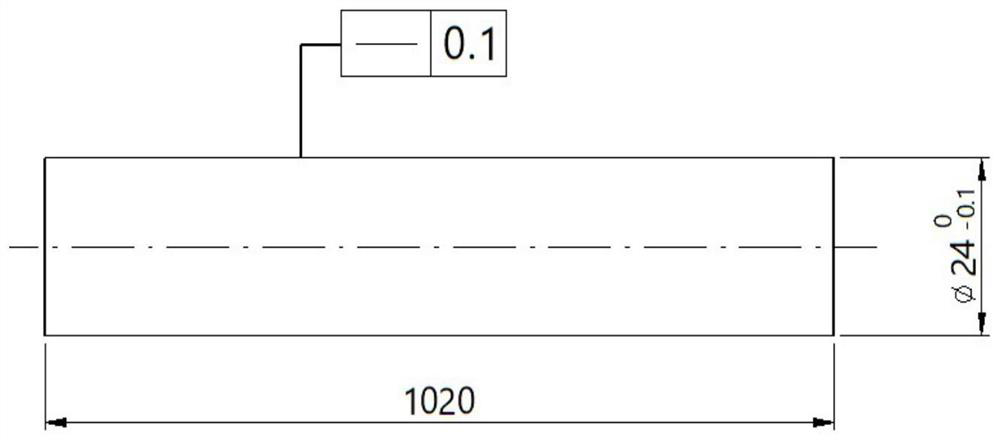 Machining process method suitable for slender iron-stainless steel rod piece