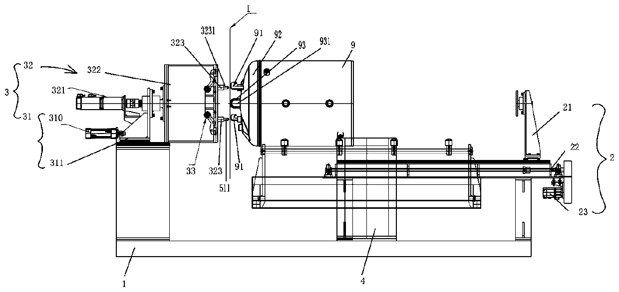 American type water heater inner container alignment mechanism and alignment method