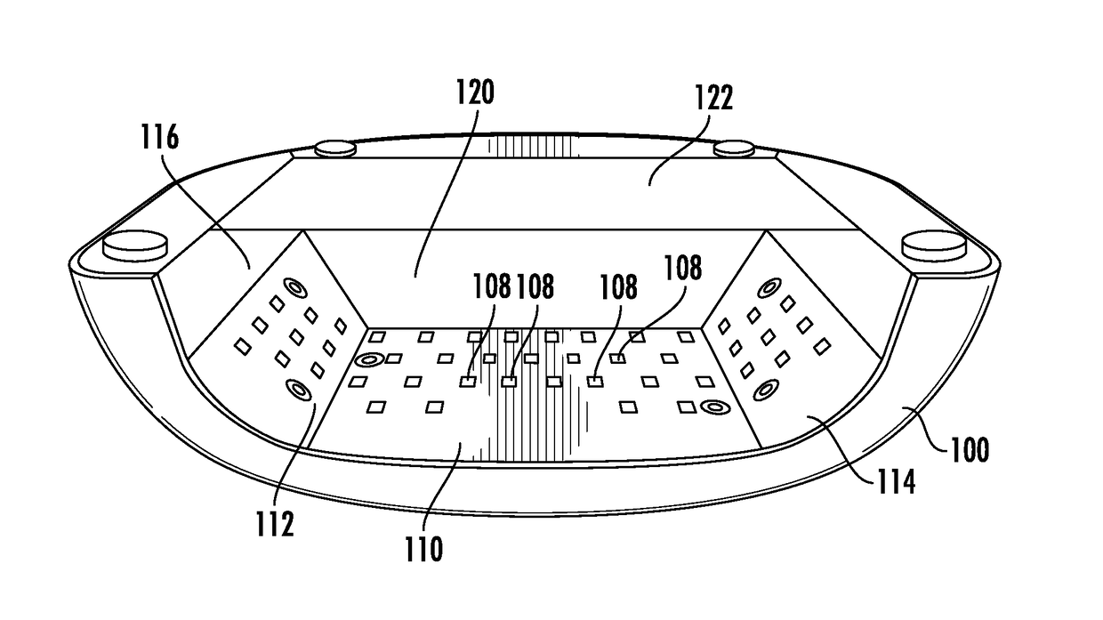 Nail lamp with light emitting diodes and rechargeable battery