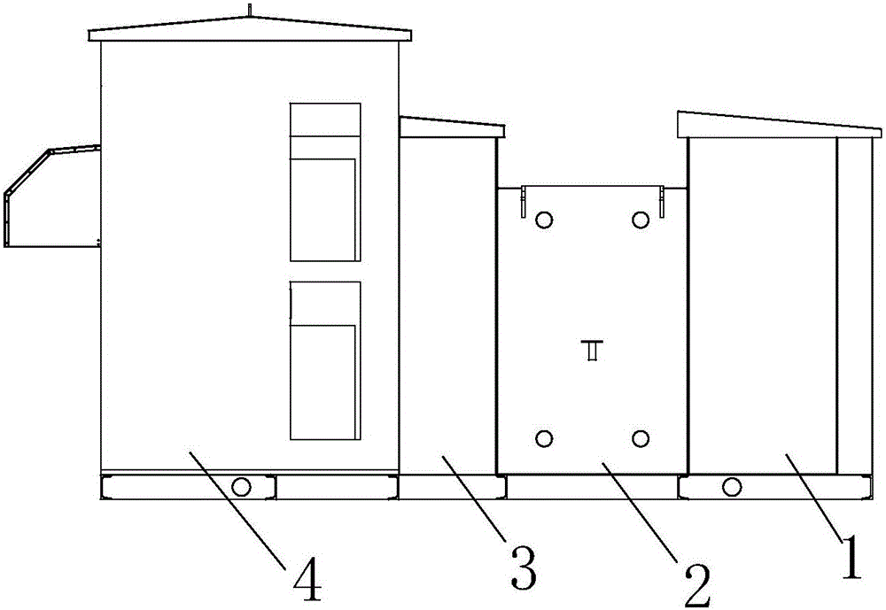 Multifunctional integrated photovoltaic box type transformer substation