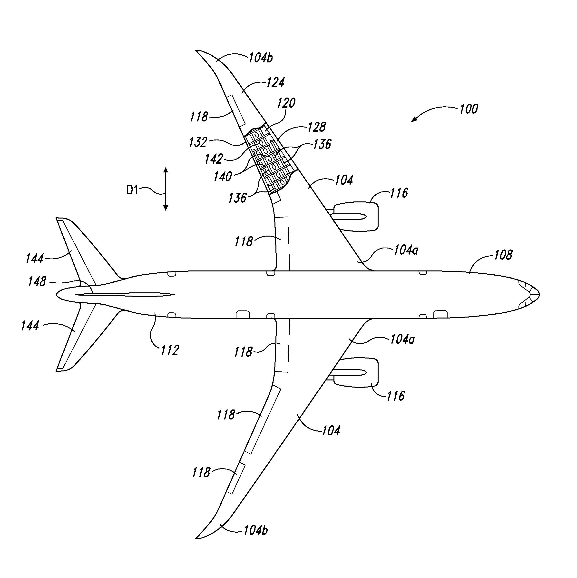 Laminate composite wing structures