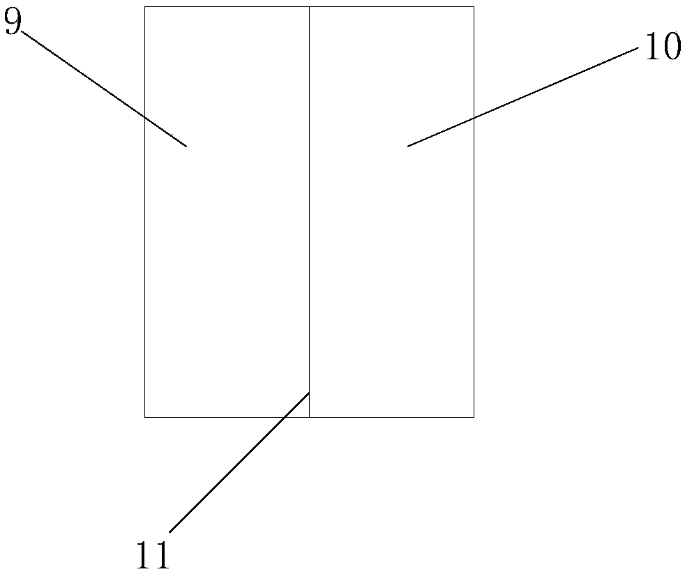 Construction expansion and contraction device and method for viaduct bridge