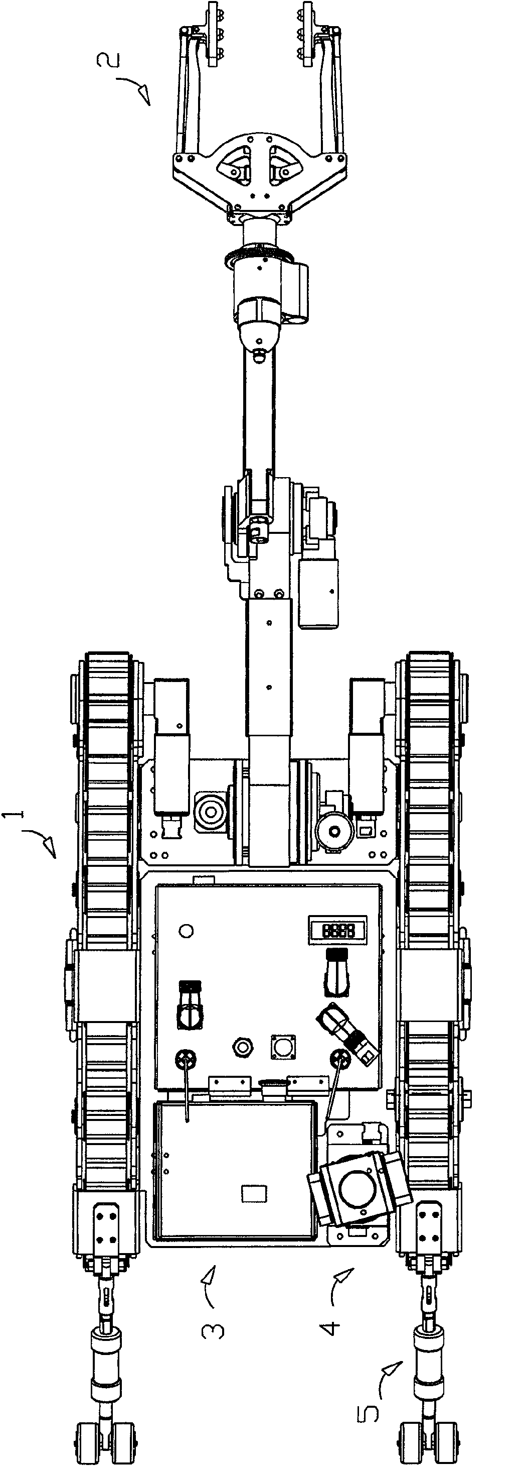 Robot for eliminating exploding and danger