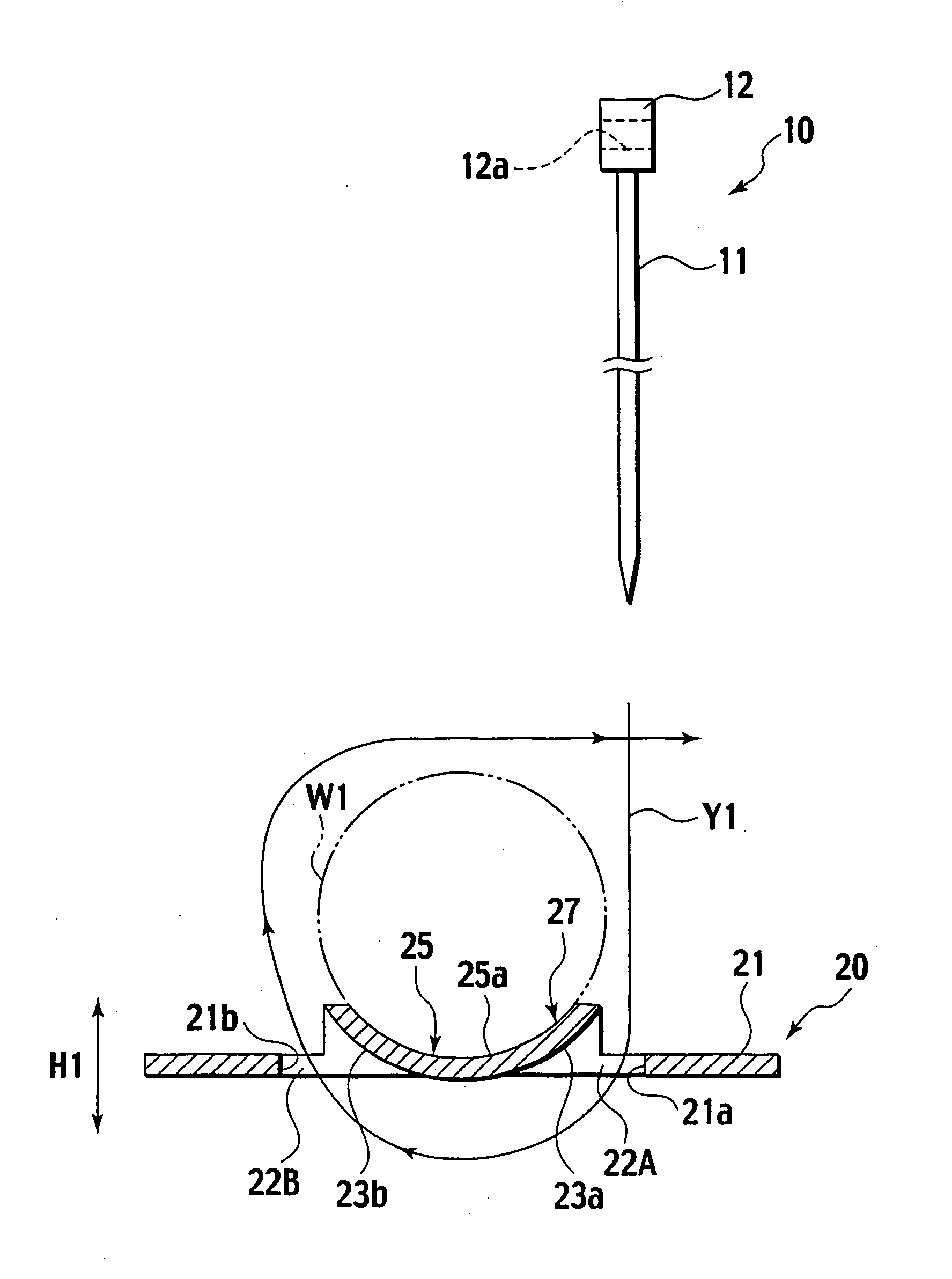 Striate-body fixation fixture, wire-harness protector and fixation clip