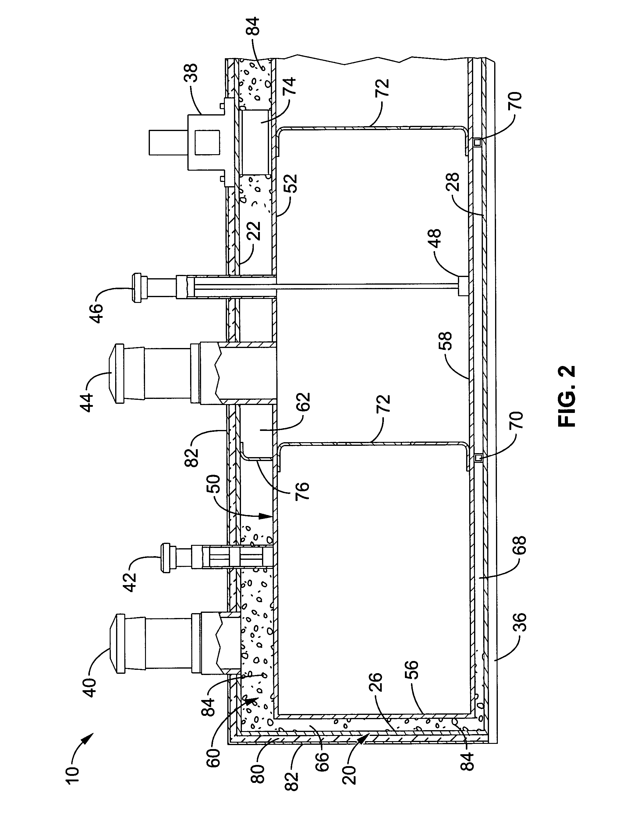 Fire resistant base tank for mounting a generator