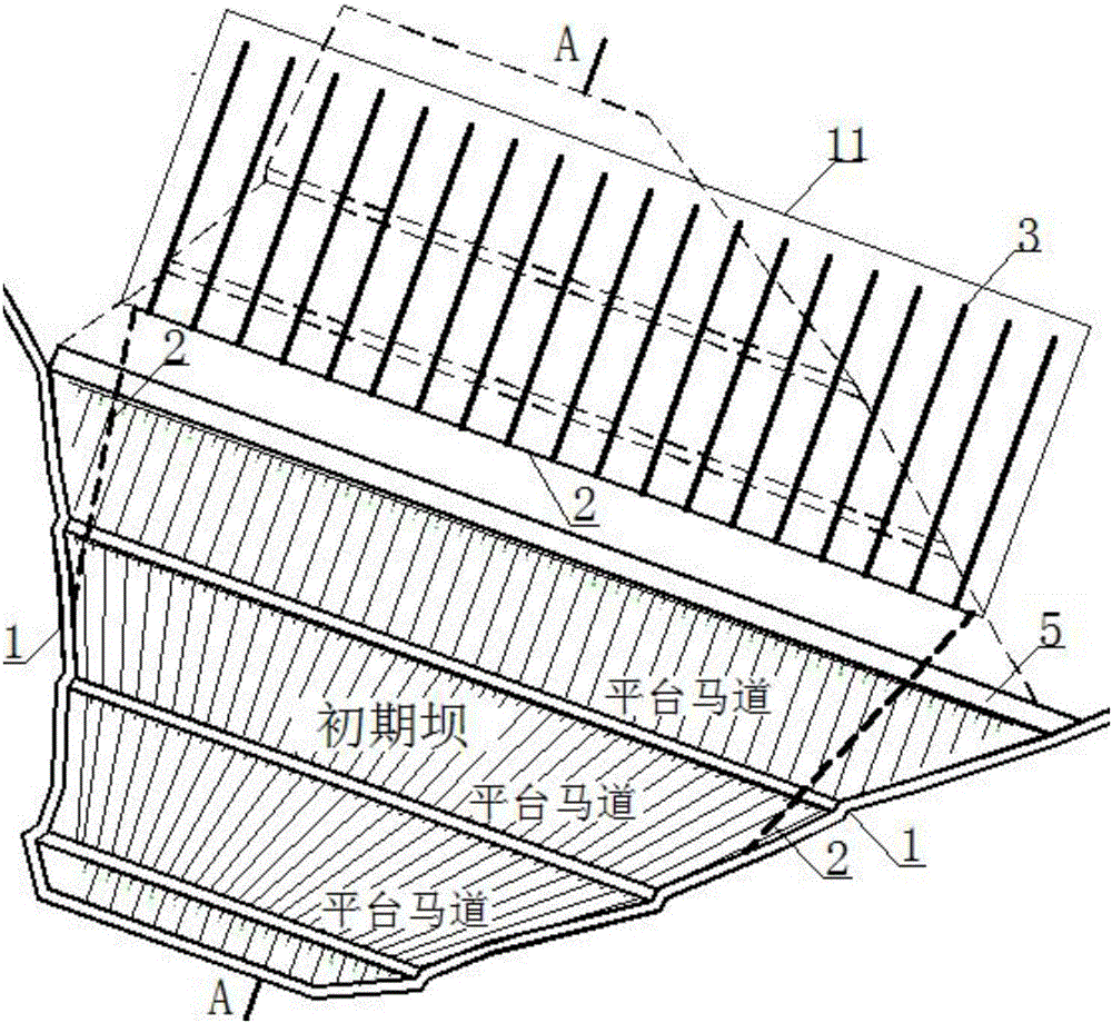 Method for preventing earthquake liquefaction instable failure for superfine grain upstream method tailing damming