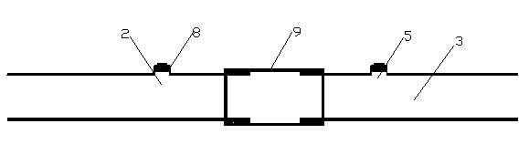 Under-water leakage blocking and repairing method of exterior line pipeline