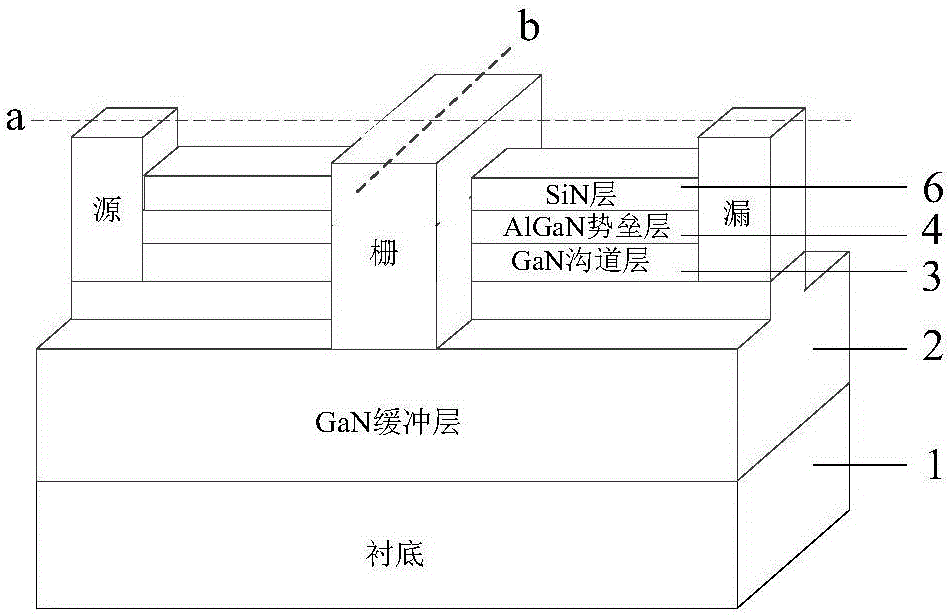 Enhanced fin-type insulated gate high-electronic mobility transistor