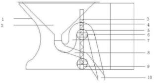 Novel water-saving direct-discharge toilet