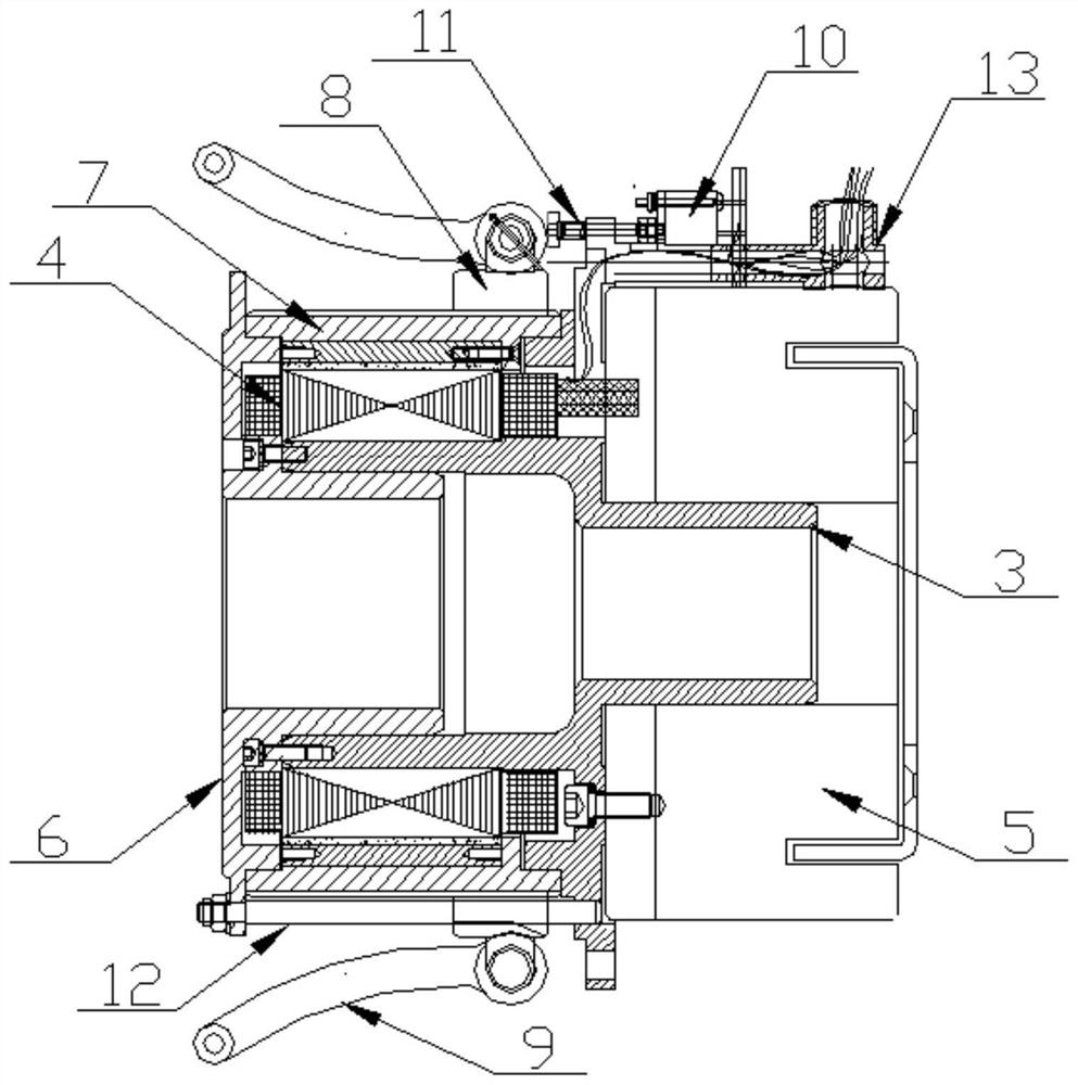 Aviation winch air door opening device