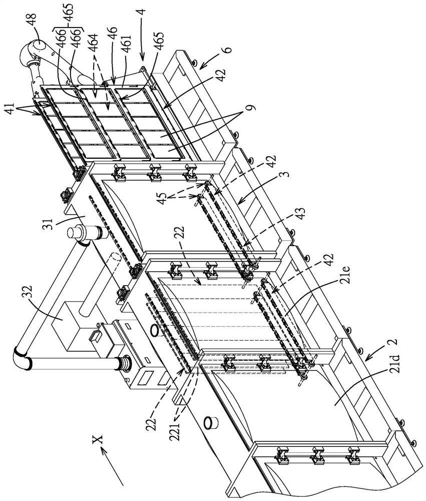 Continuous vacuum heating equipment