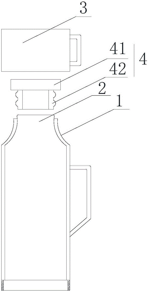 Safe eco-friendly vacuum flask and preparation method of seal cartridge of safe eco-friendly vacuum flask