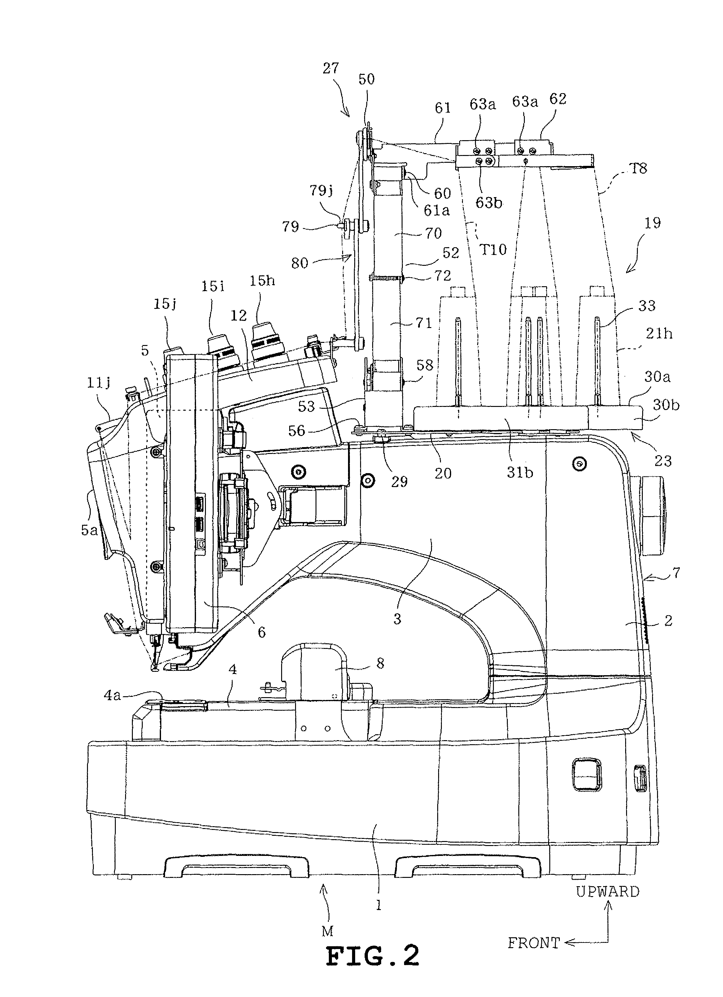 Spool holder and sewing machine provided therewith