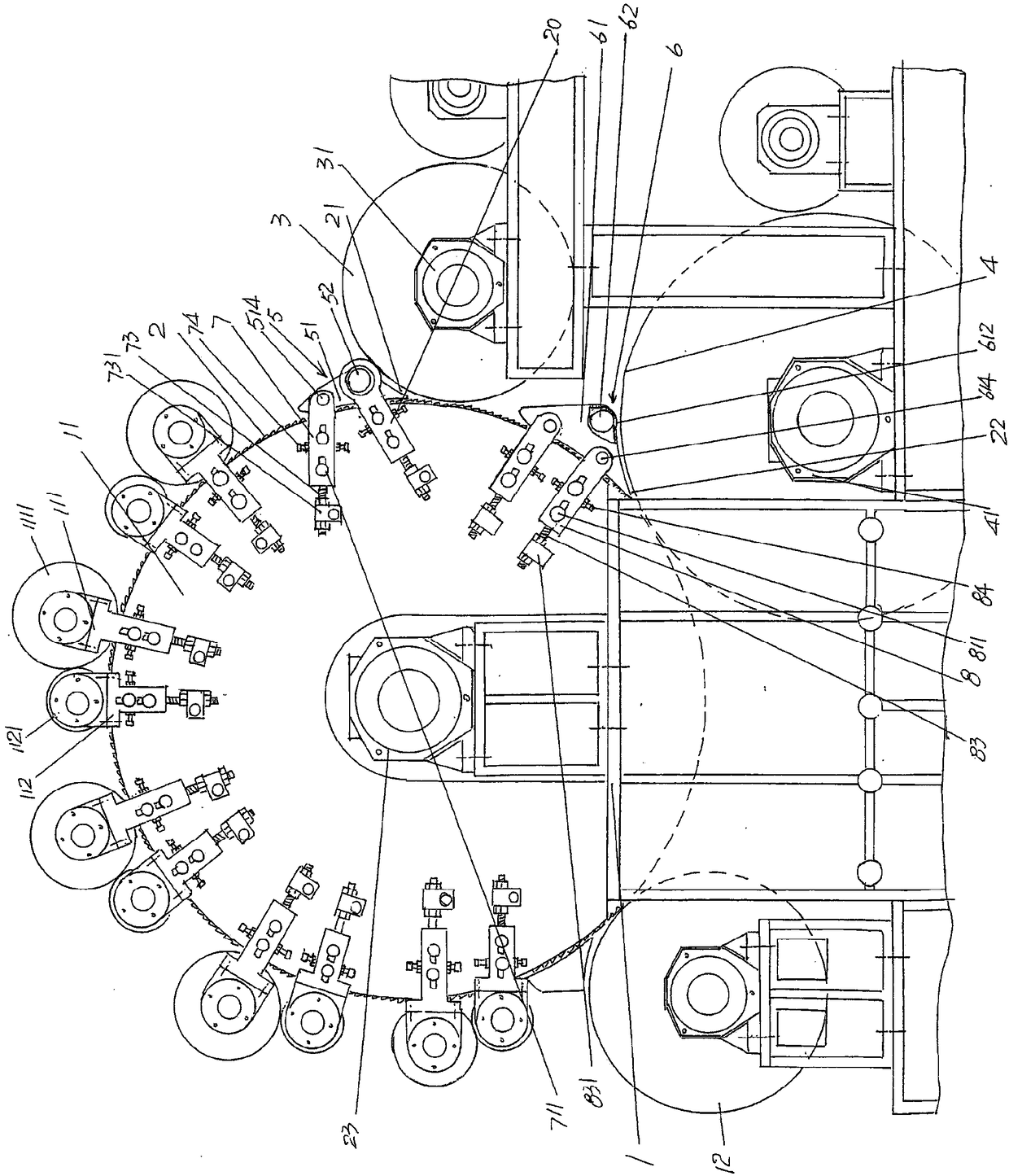 High speed carding machine