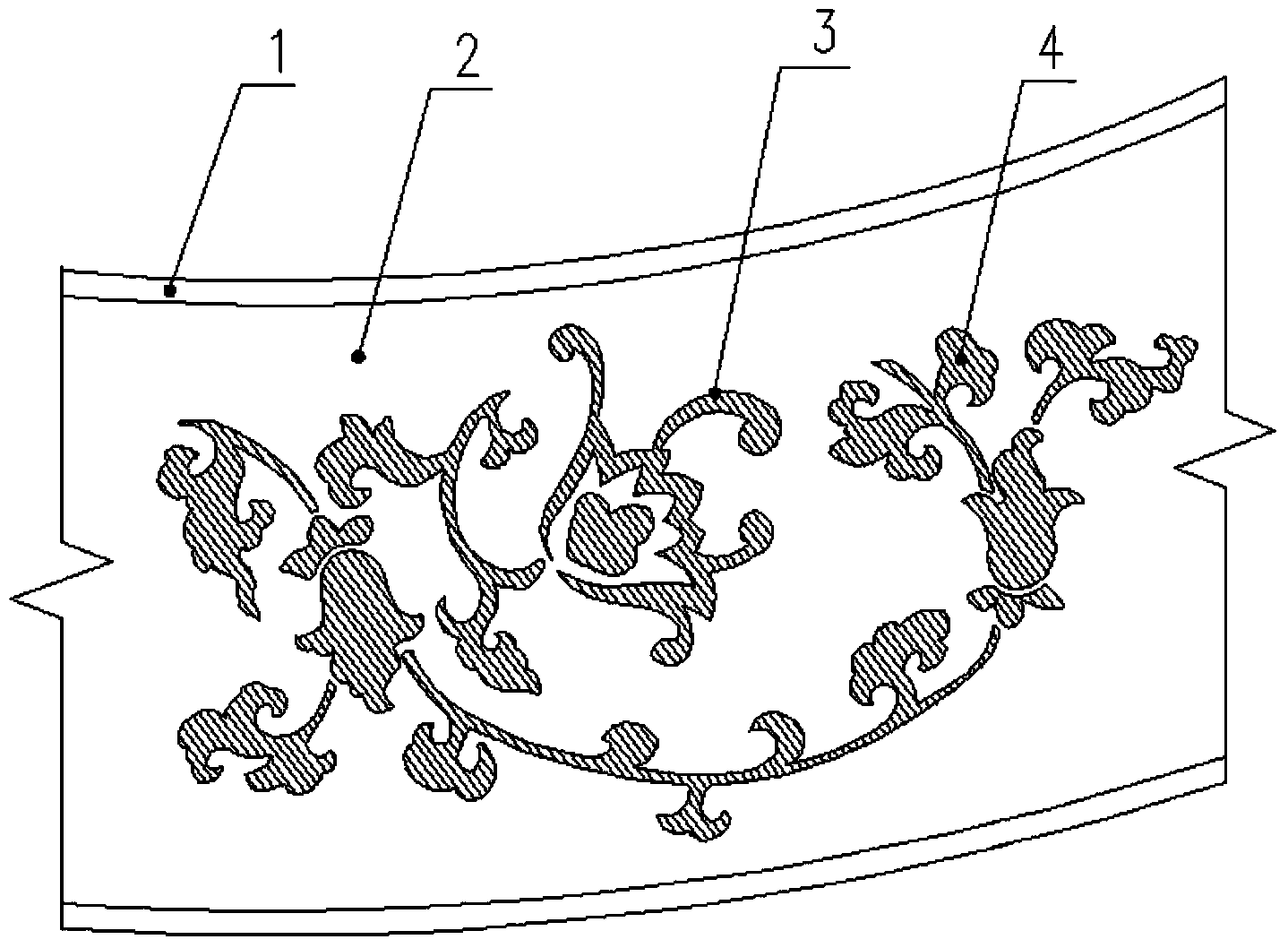 Pavement and contraction method for crushed aggregate pattern