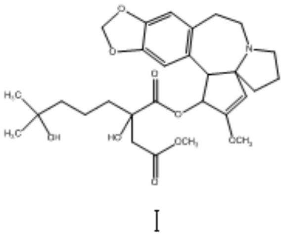 Pharmaceutical composition containing homoharringtonine and application of pharmaceutical composition