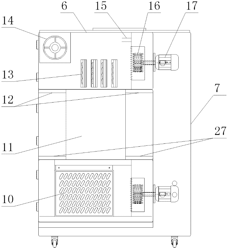 Three-box type temperature impact test box