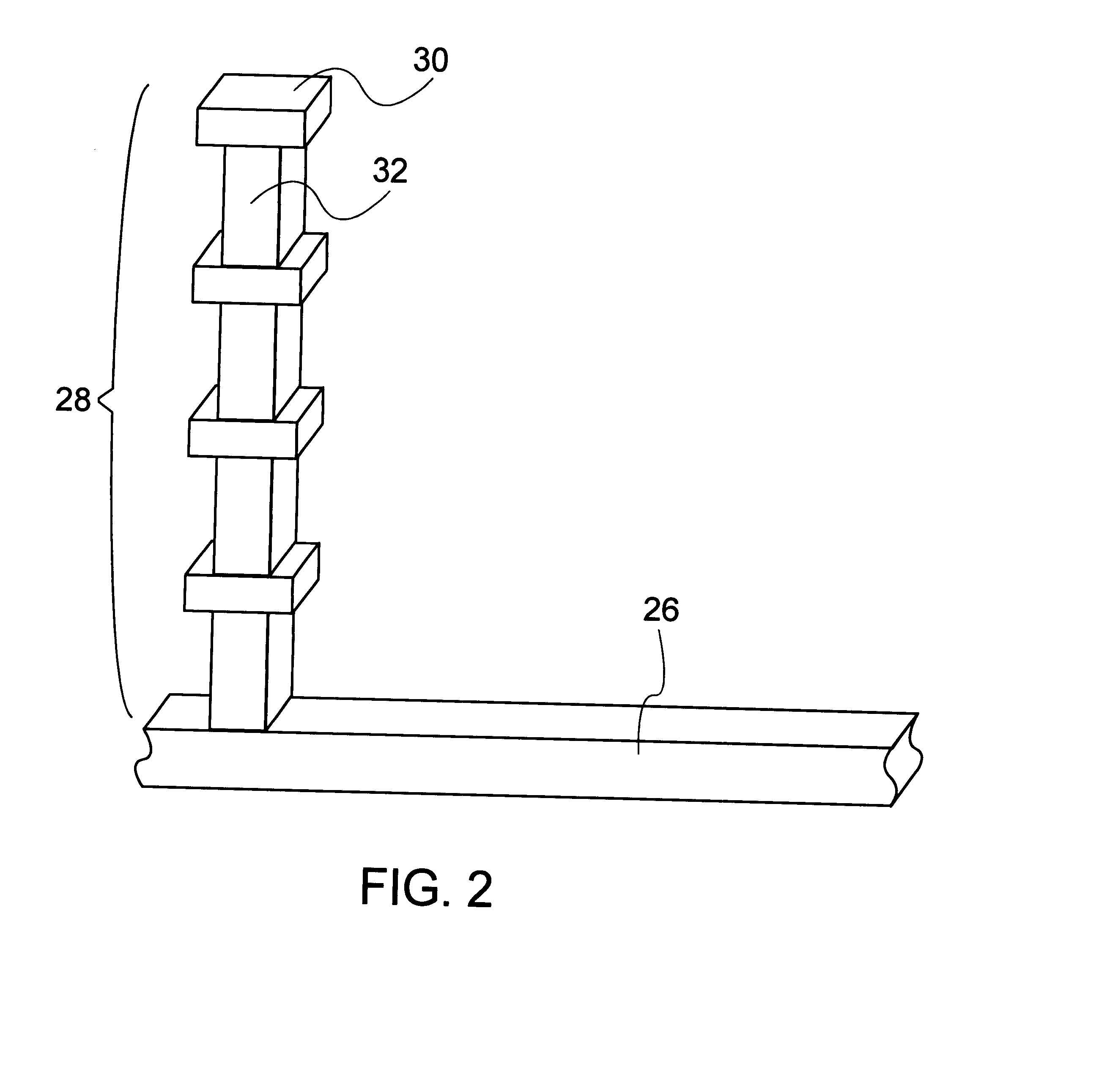 Spiral inductor semiconducting device with grounding strips and conducting vias