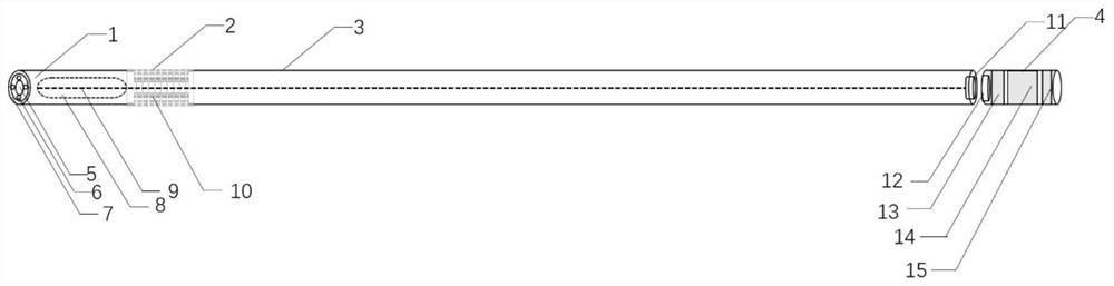 Magnetic control visualization tracheal intubation pre-guide apparatus