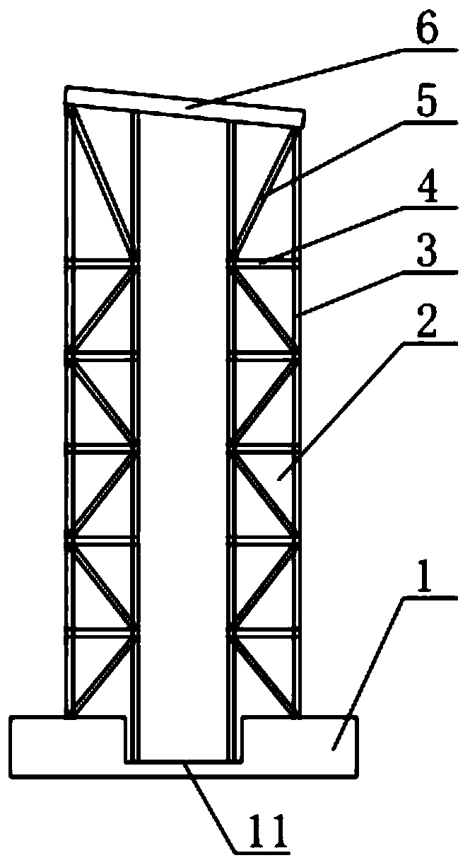 Stereoscopic horizontal storage rack for electrical steel raw coils for iron cores