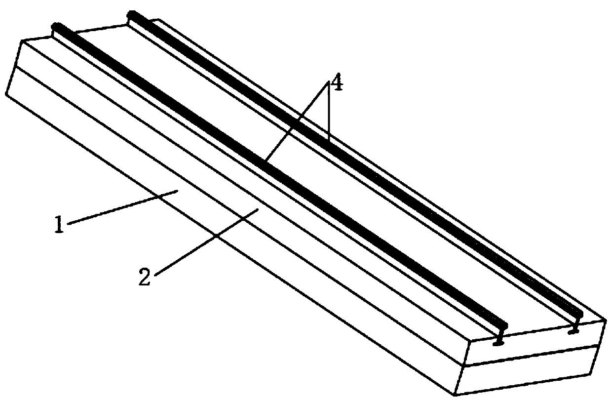 Inclined shaft ballastless track and construction method thereof