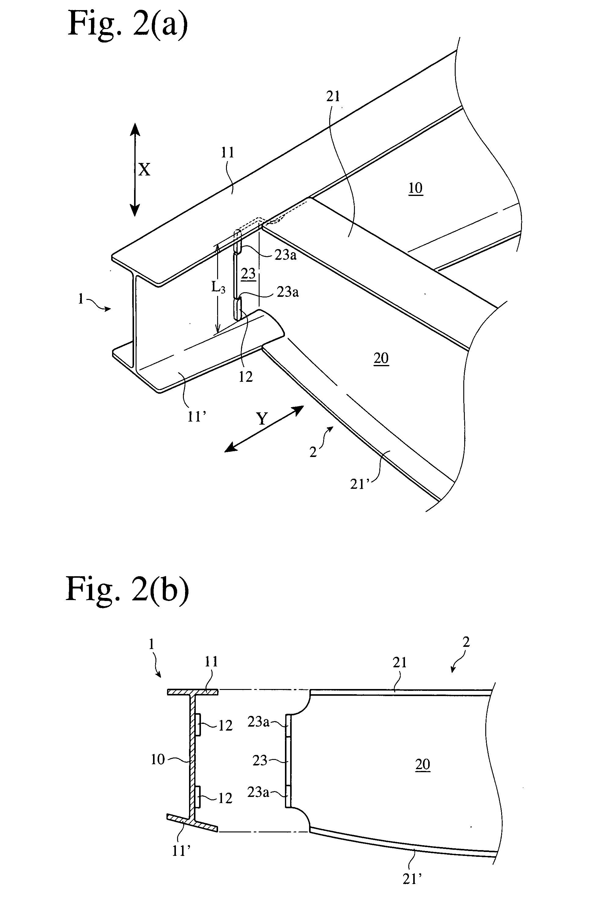 Fiber-reinforced composite member and method for producing structure using same