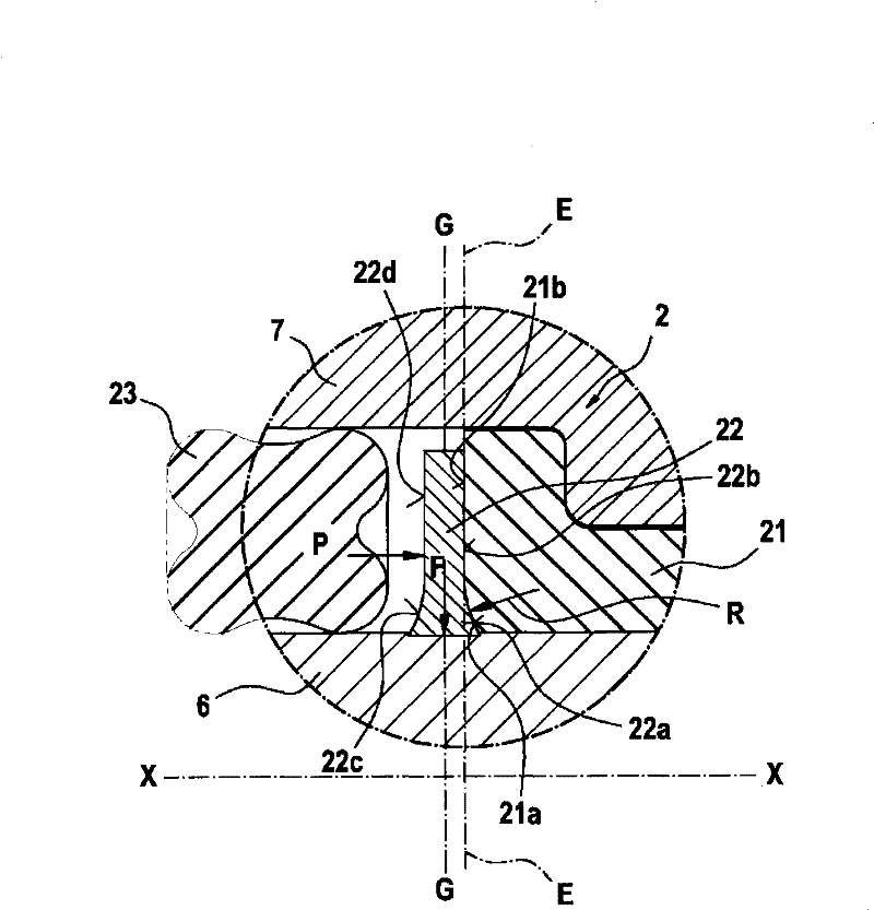 Sealing and guiding device for a piston of a piston pump