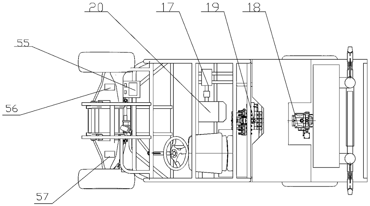 Self-adaptive profiling spray machine for orchard