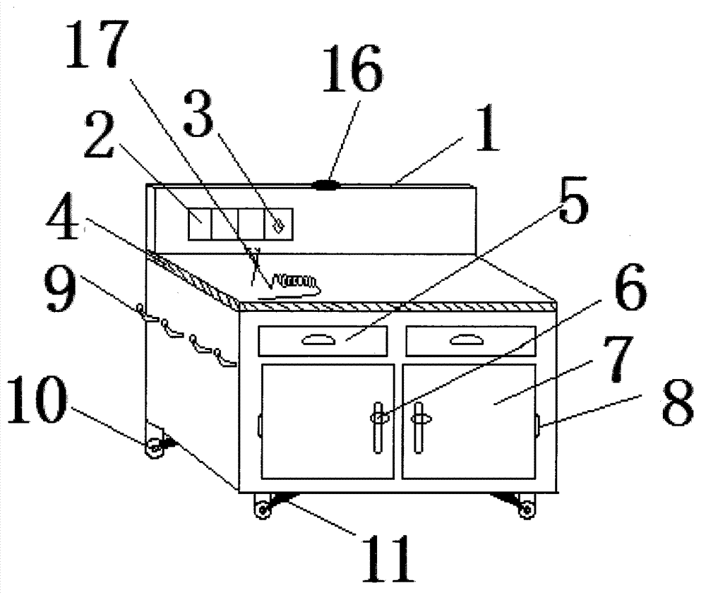 Welding table specially used for electronic products