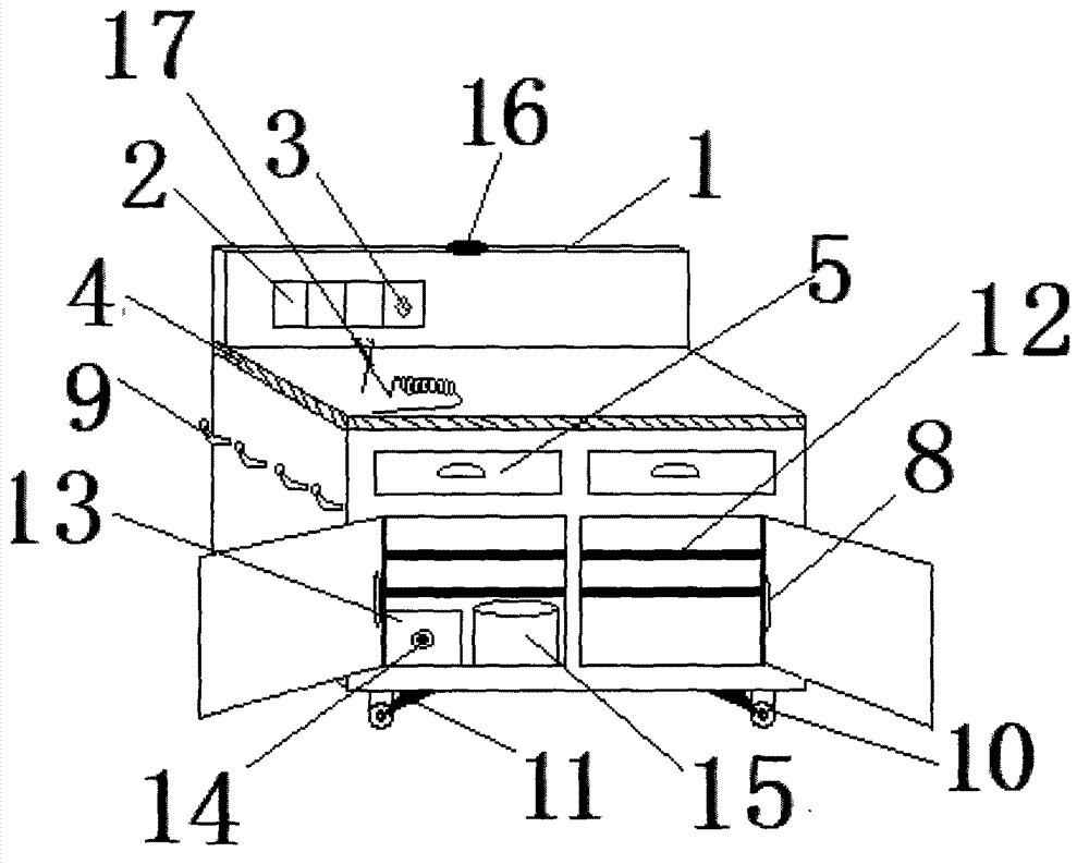 Welding table specially used for electronic products