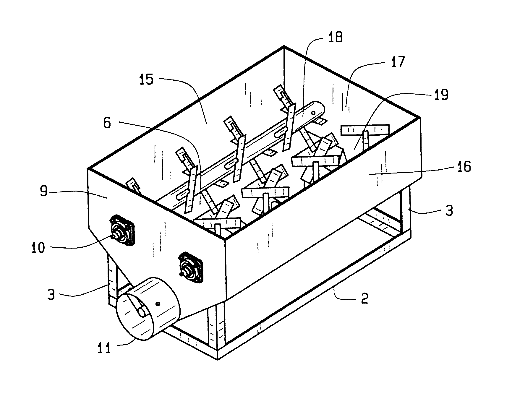 Vehicle mounted feed hopper device