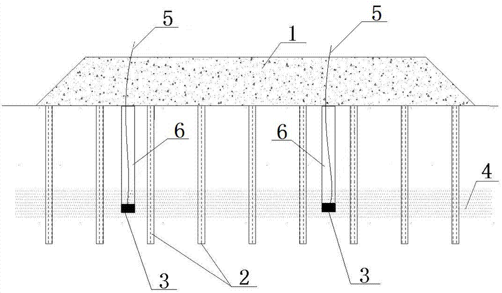 A method for treating liquefied foundation by blasting drainage