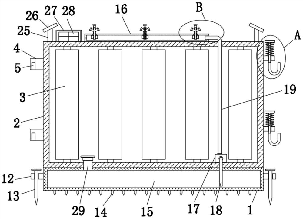 Municipal road foundation pit safety protection device capable of being rapidly combined and shaped