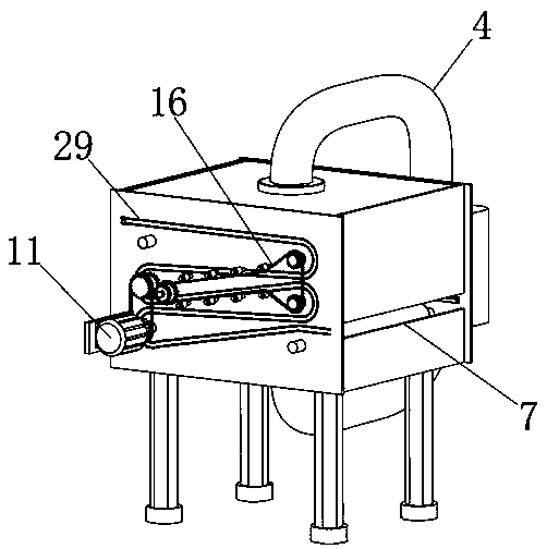 Micro-aperture medical packing paper surface drying device and slurry proportion and beating process