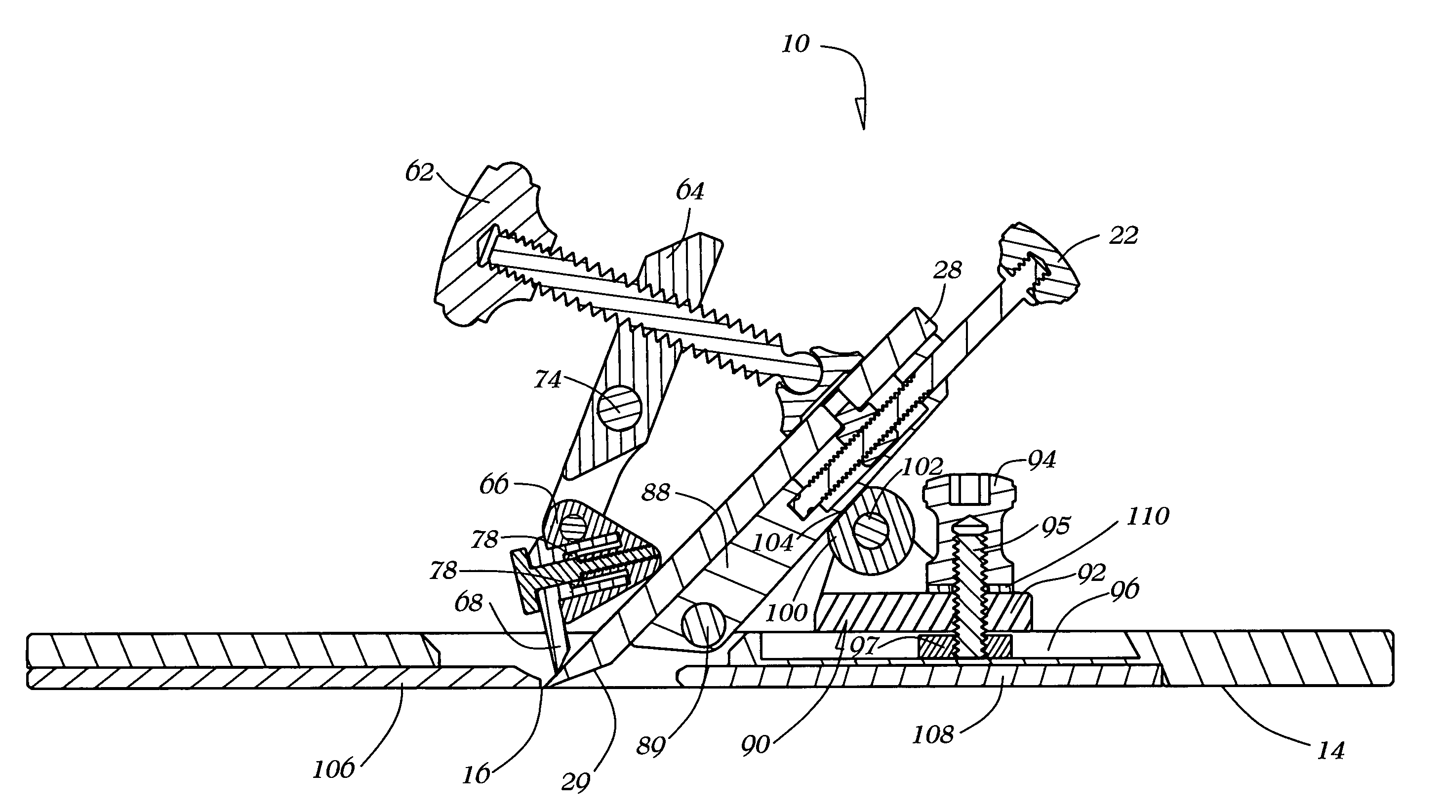 Variable cutting angle hand plane