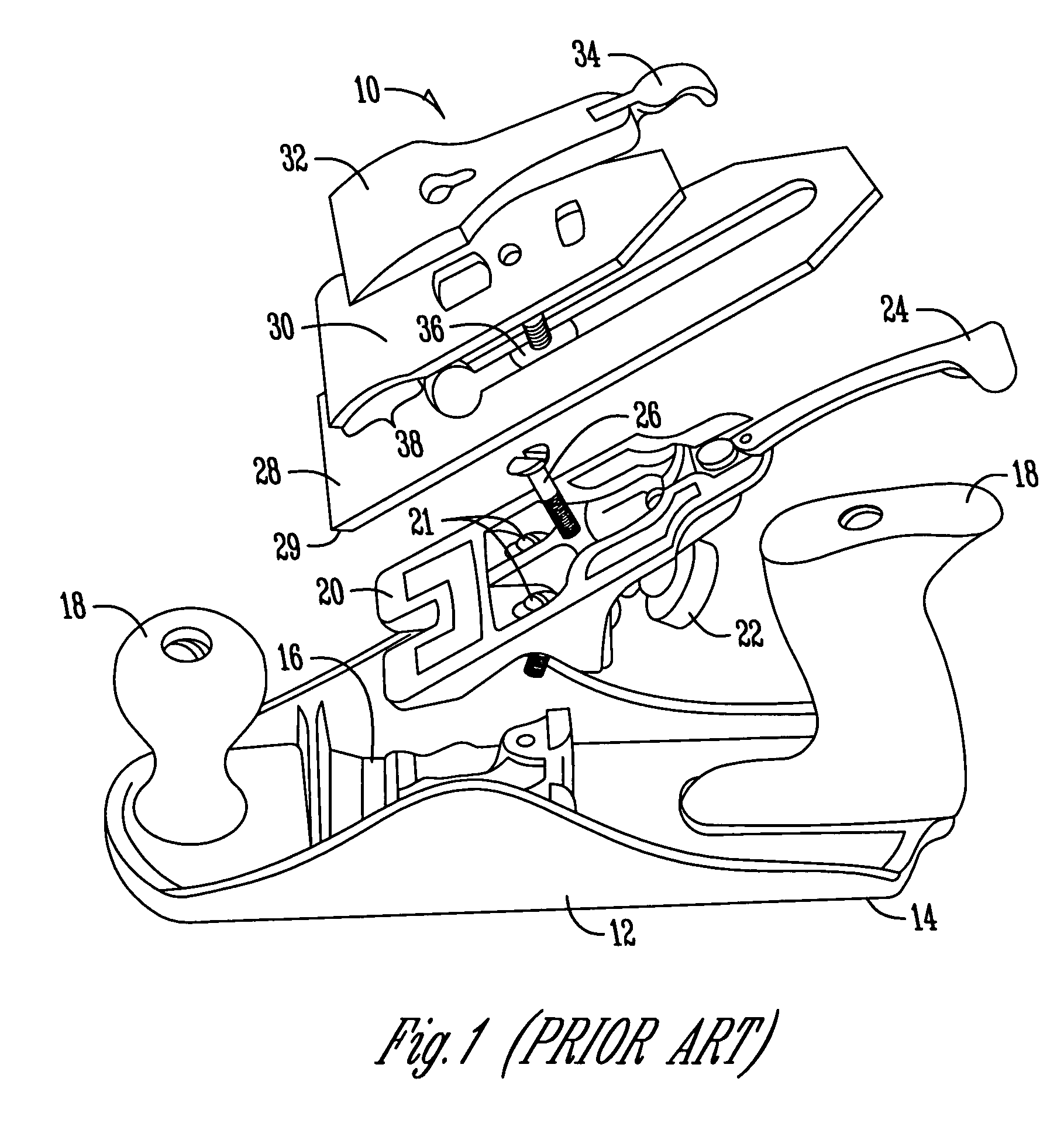 Variable cutting angle hand plane