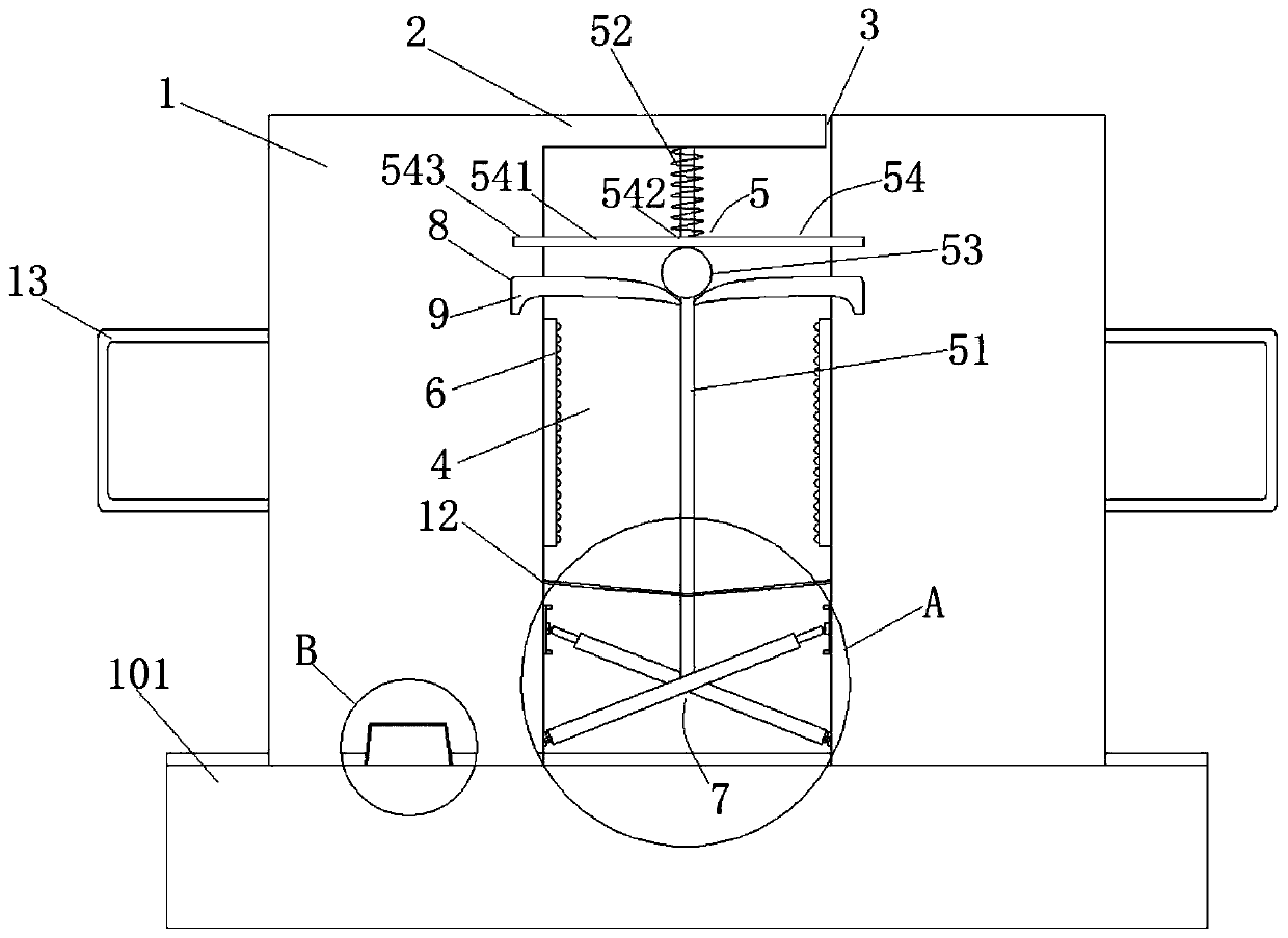 A vibration and noise reduction device for highway bridges