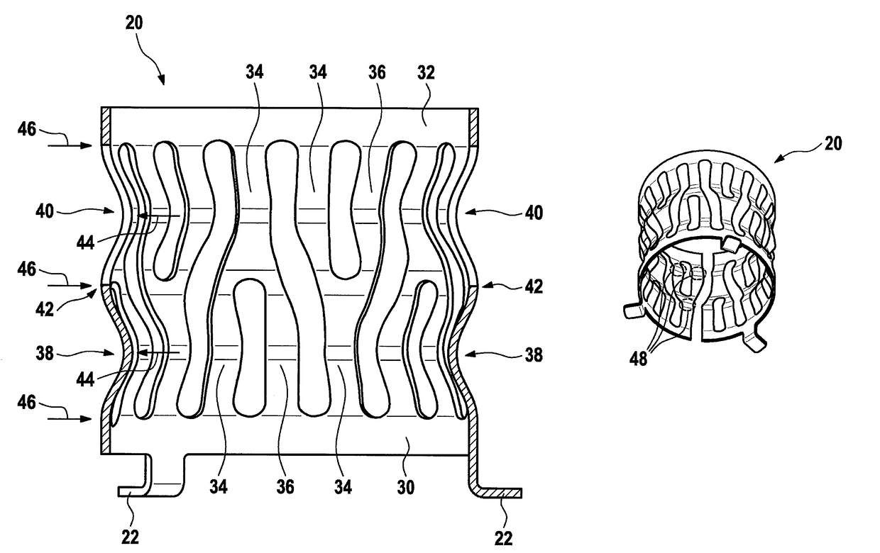 High-current plug-in connection with multi-arm contact lamellae