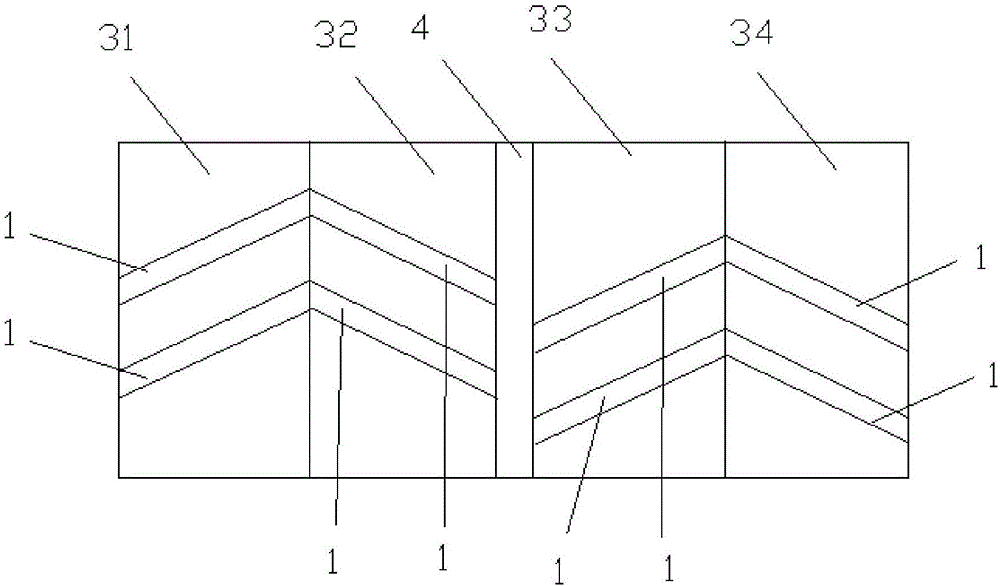 Four-stage iron core cast-aluminum rotor with skewed slot structure, stator and motor