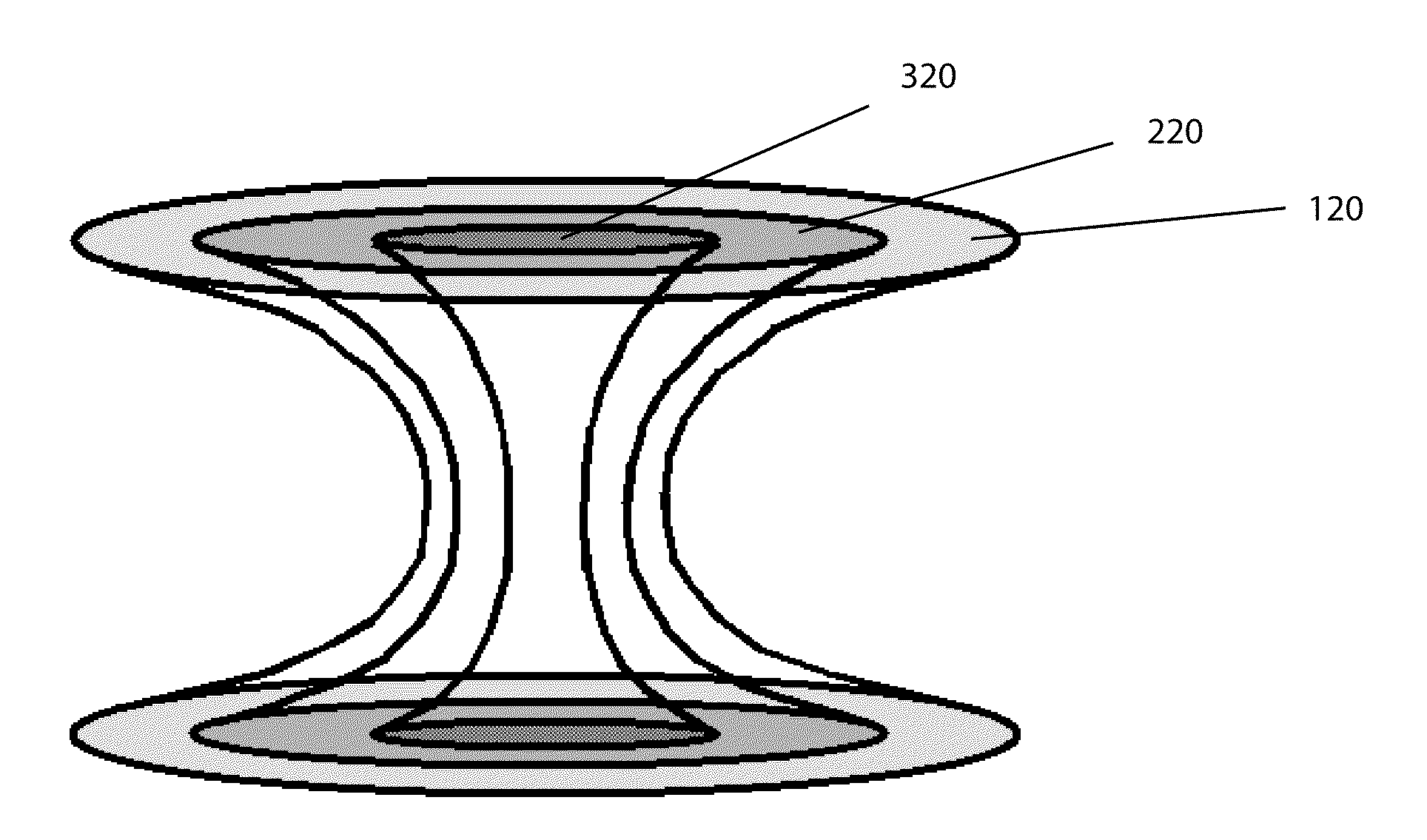 Biphasic implant device providing gradient