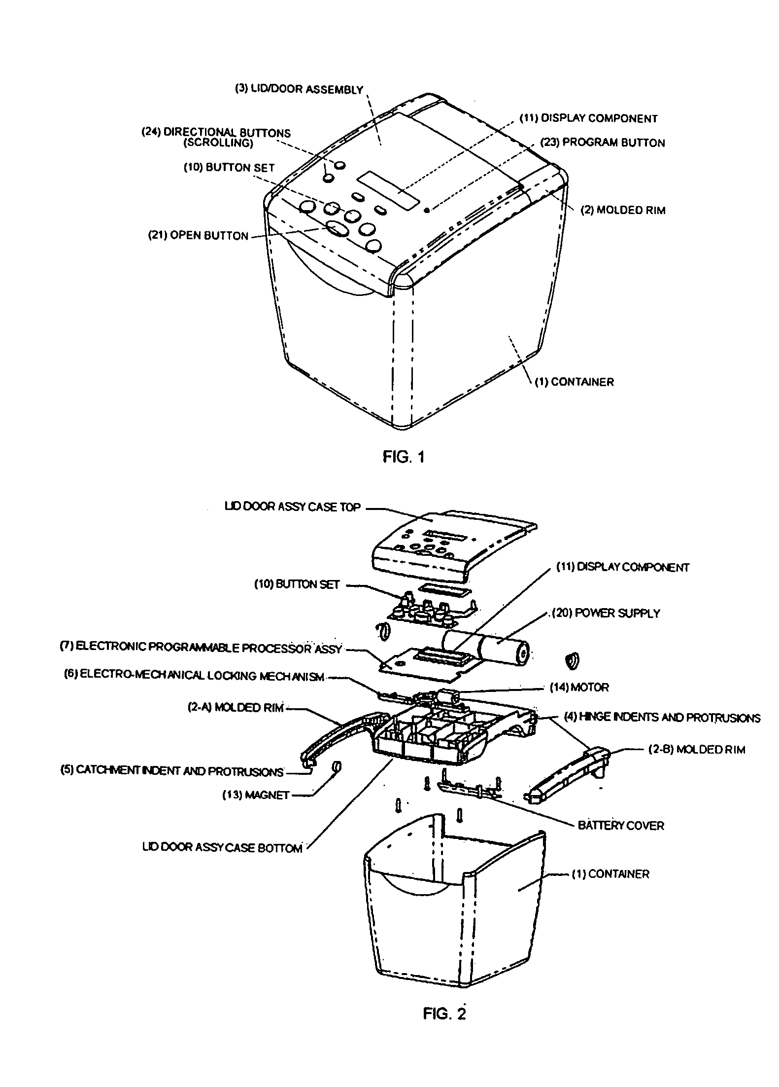 Programmable restricted access food storage container and behavior modification assistant