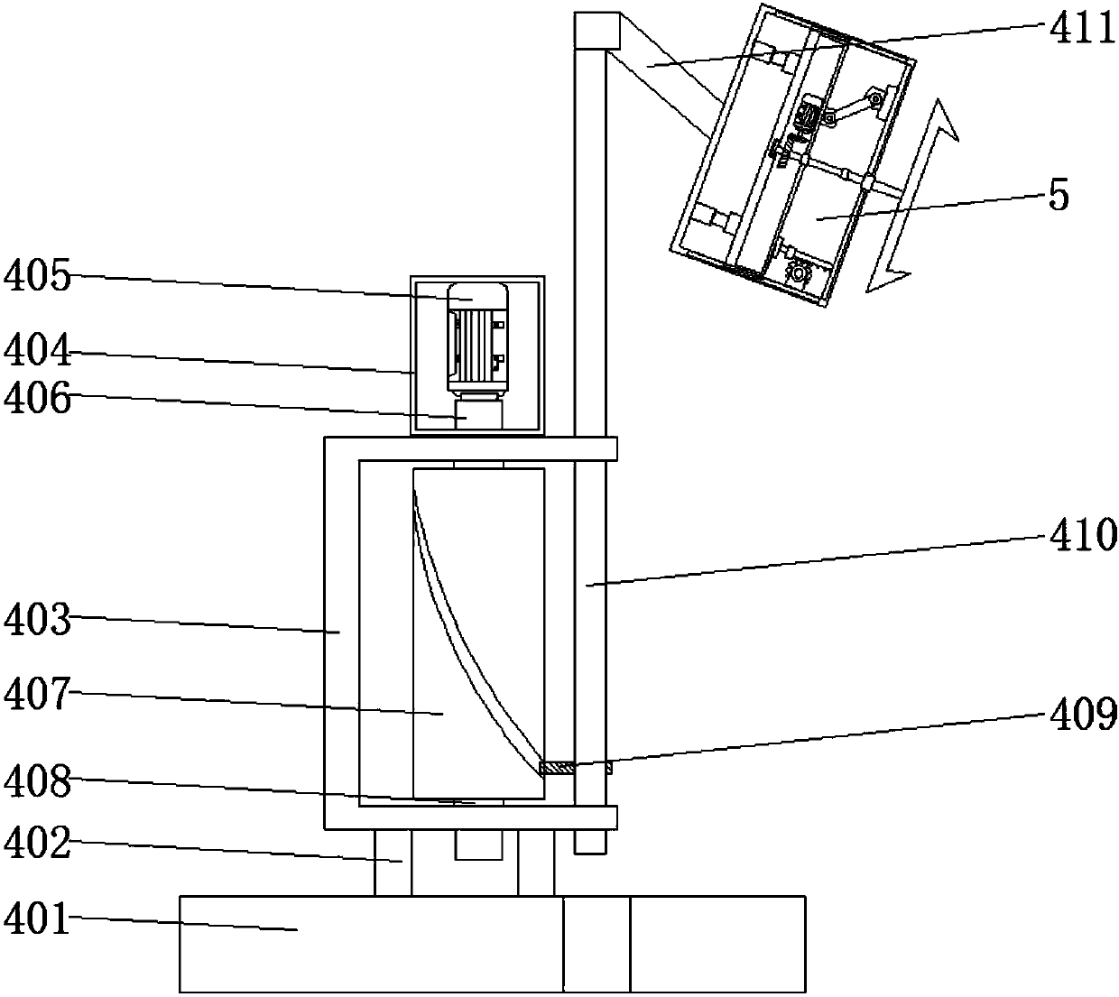 Harvesting device for ecological agriculture vegetable cultivation