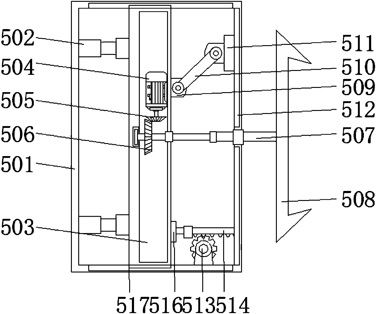 Harvesting device for ecological agriculture vegetable cultivation