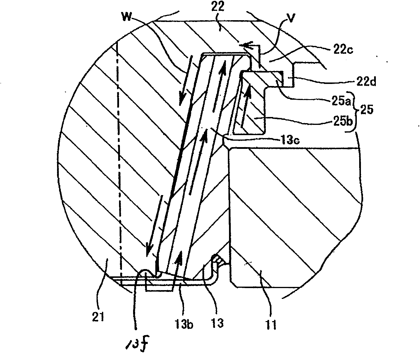 Hydrodynamic bearing device and a recording disk drive equipped with it