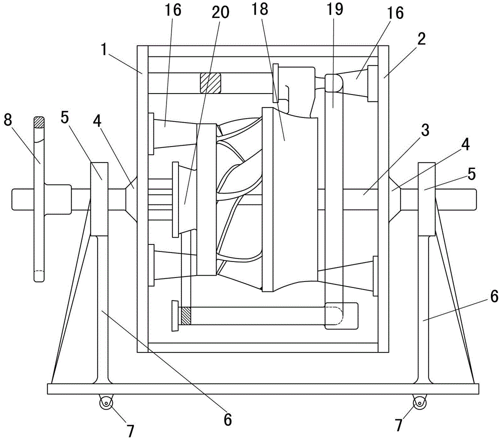 Ultra-large type evanescent mould precision-casting shell manufacturing tool and shell manufacturing process thereof