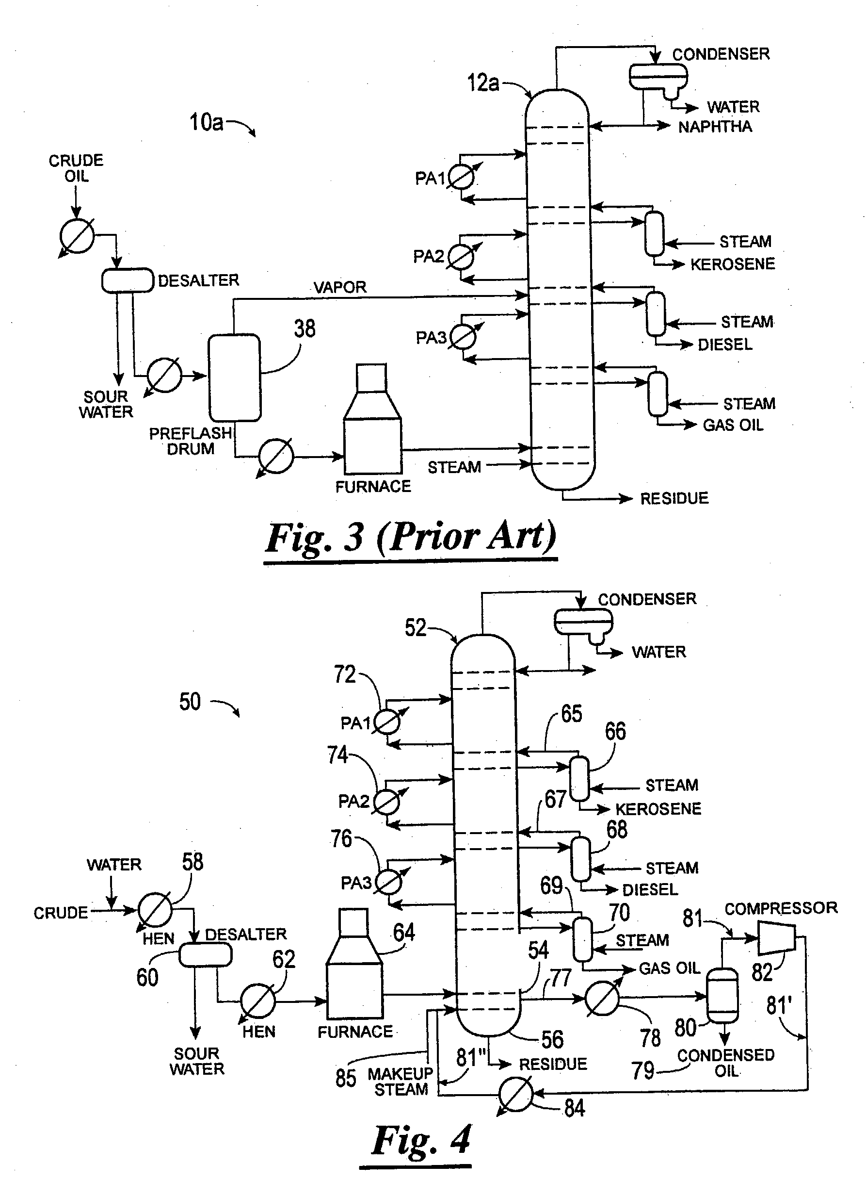 Method of increasing distillates yield in crude oil distillation