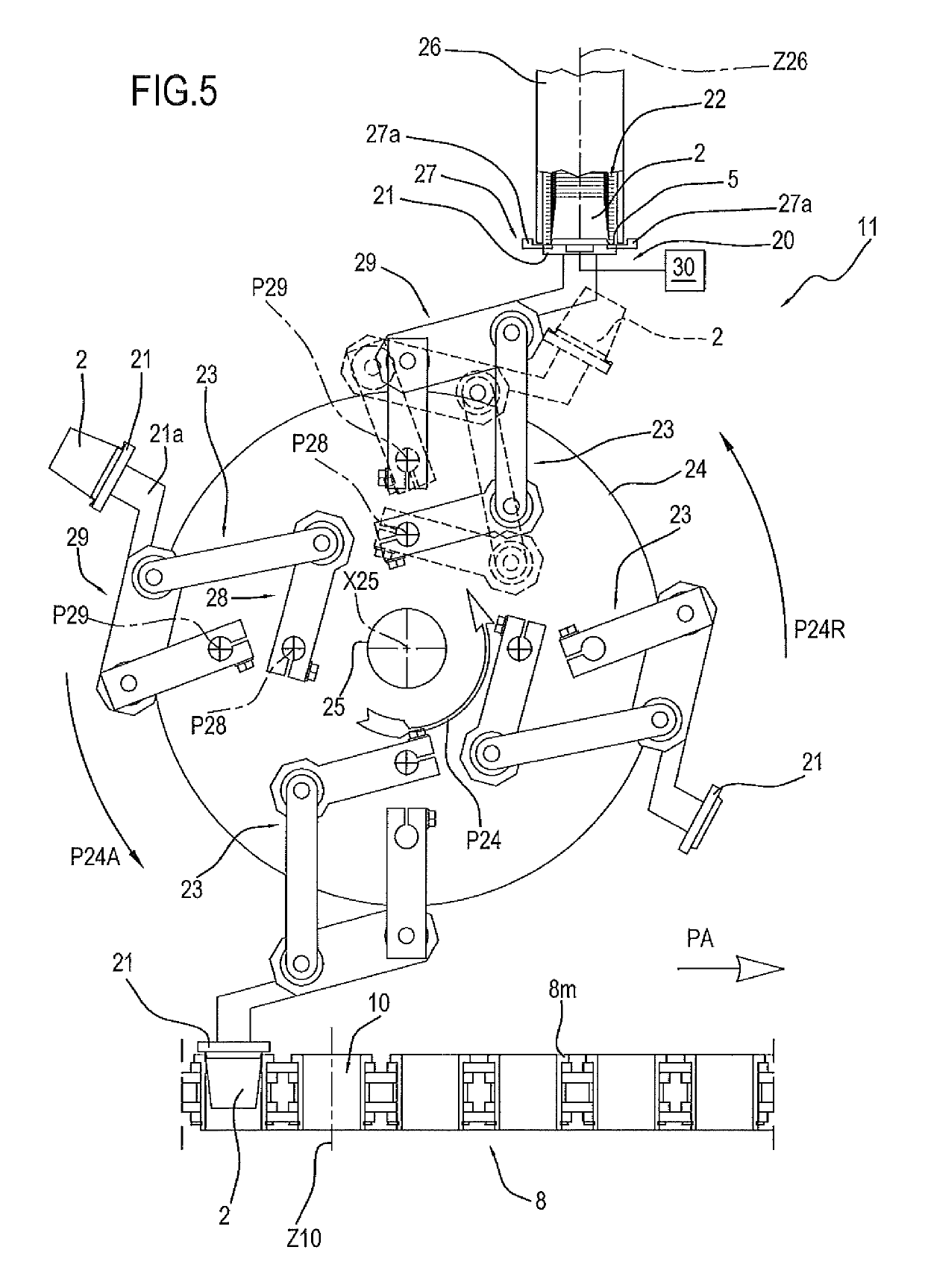 Machine and station for making single-use capsules for beverages