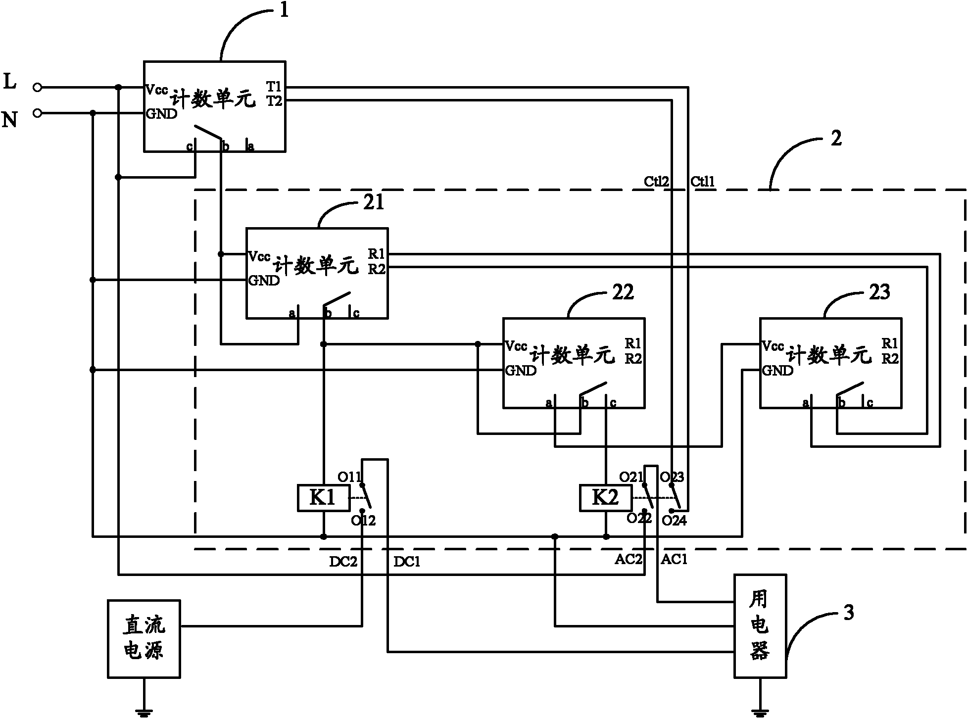 Automatic detection circuit and automatic detection device for life of emergency lamp