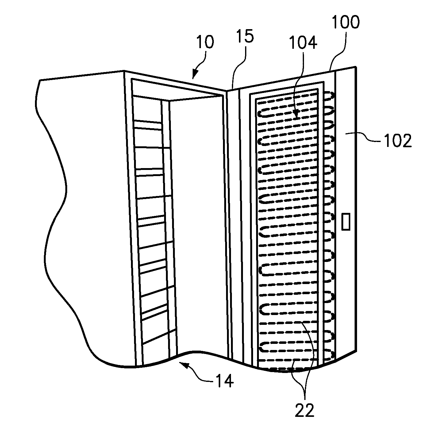 Computer rack cooling using independently-controlled flow of coolants through a dual-section heat exchanger